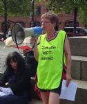 Backwards Walk Against Climate Change Manchester